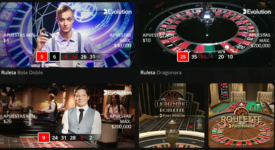 ruleta casinos online tipos